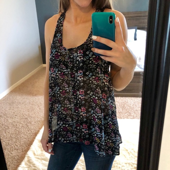 Petticoat Alley Tops - Flowy floral tank